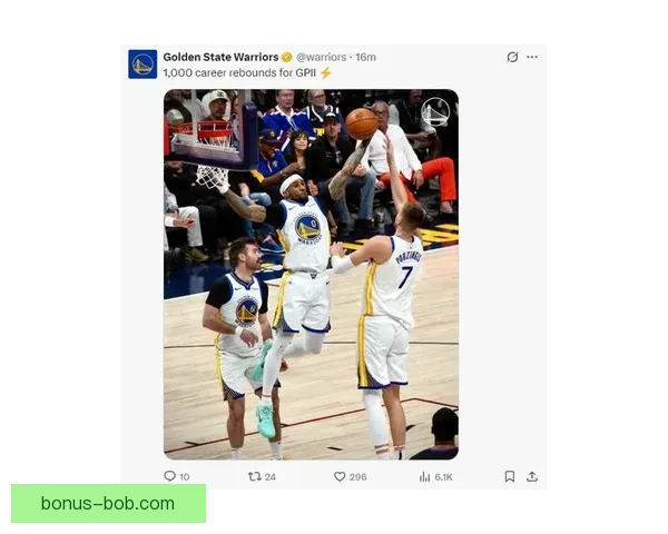 掘金逆转勇士豪取六连胜 约基奇三双闪耀穆雷45分双波空砍